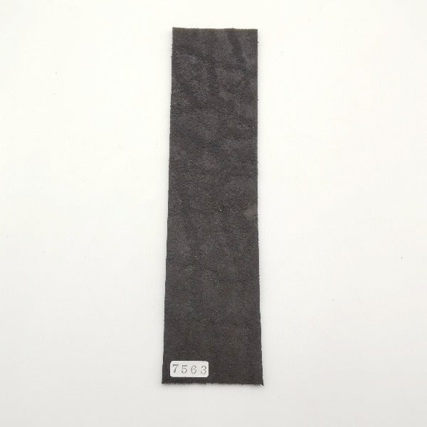 ゾウ革【5×21cm/2.2mm】ブラック/マット/Sランク/z7563