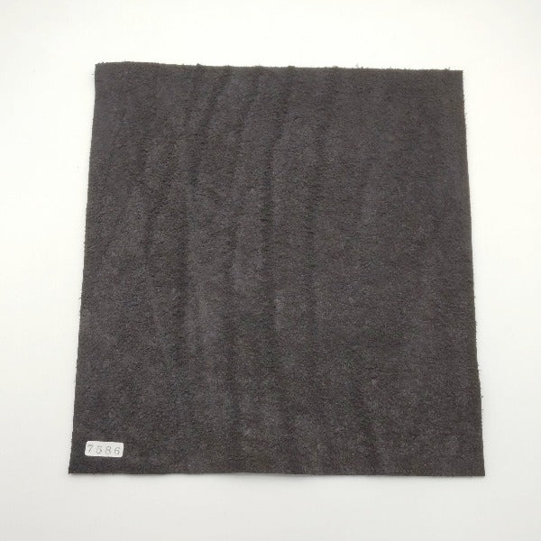 ゾウ革【24×22cm/2.0mm】ブラック/マット/Sランク/z7586
