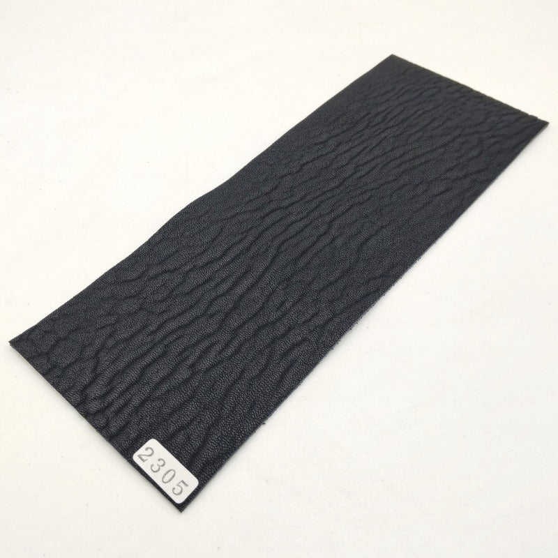 アザラシ革【8×21cm/1.6mm】ブラック/ツヤ弱/Sランク/a2305