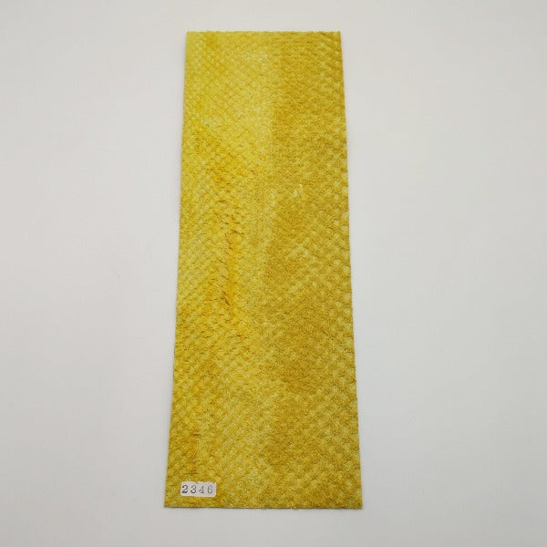 ヘビ革/Dパイソン【33×11cm/0.7mm】イエロー/マット/Aランク/h2346