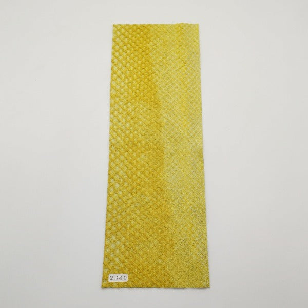 ヘビ革/Dパイソン【33×11cm/0.7mm】イエロー/マット/Sランク/h2349
