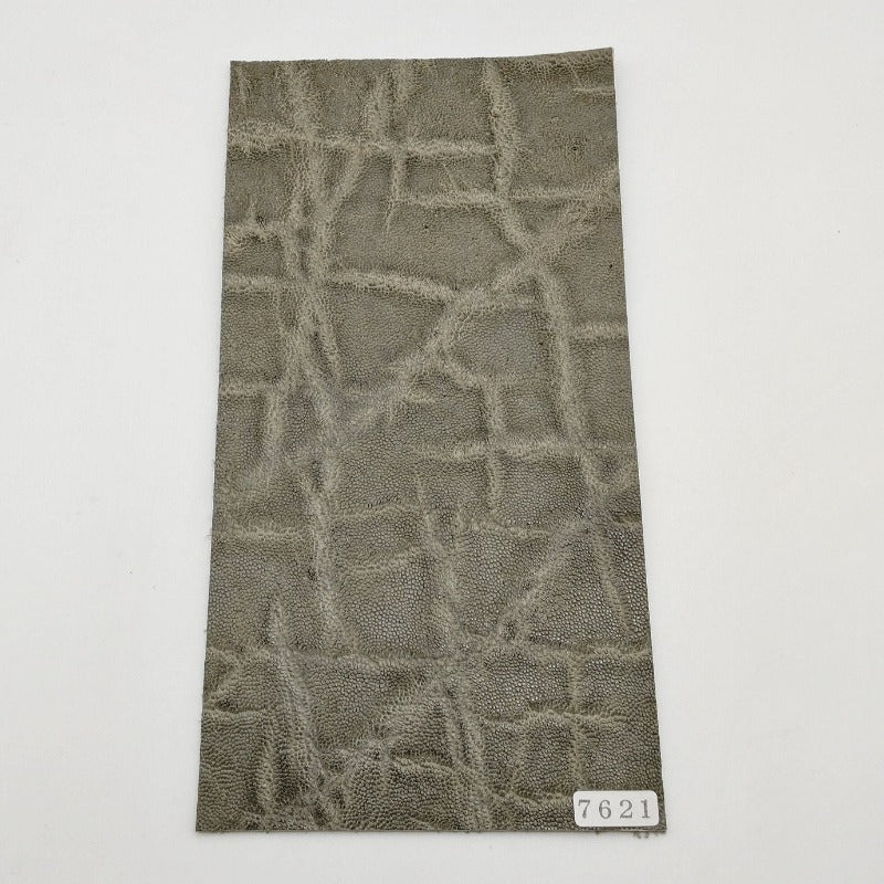 ゾウ革【11×21cm/1.7mm】グレー/ツヤ中/Sランク/z7621