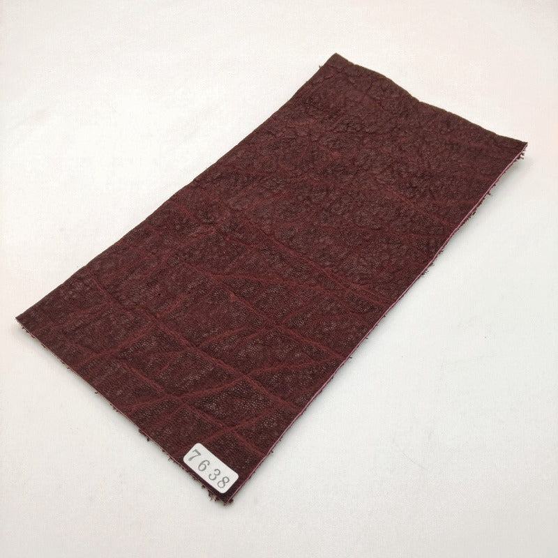 ゾウ革【11×21cm/2.0mm】ワイン/マット/Sランク/z7638