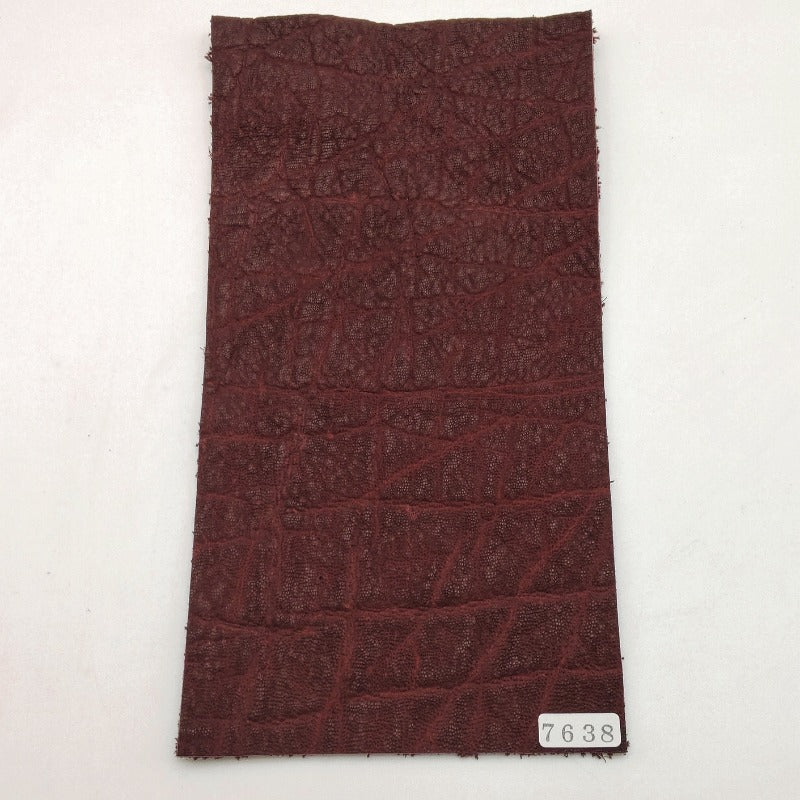 ゾウ革【11×21cm/2.0mm】ワイン/マット/Sランク/z7638