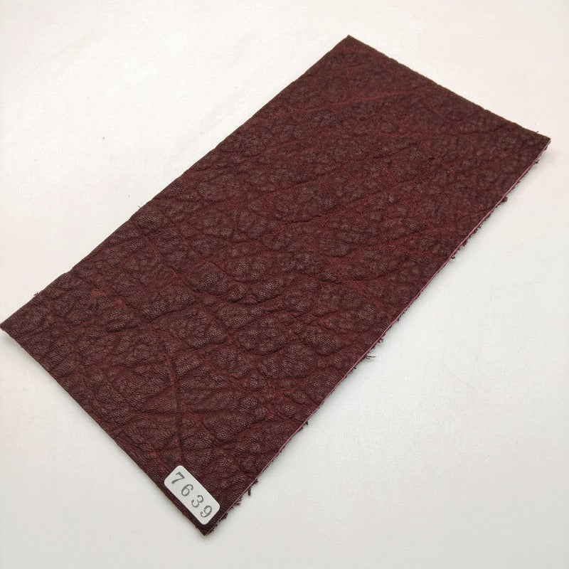 ゾウ革【11×21cm/2.0mm】ワイン/マット/Sランク/z7639