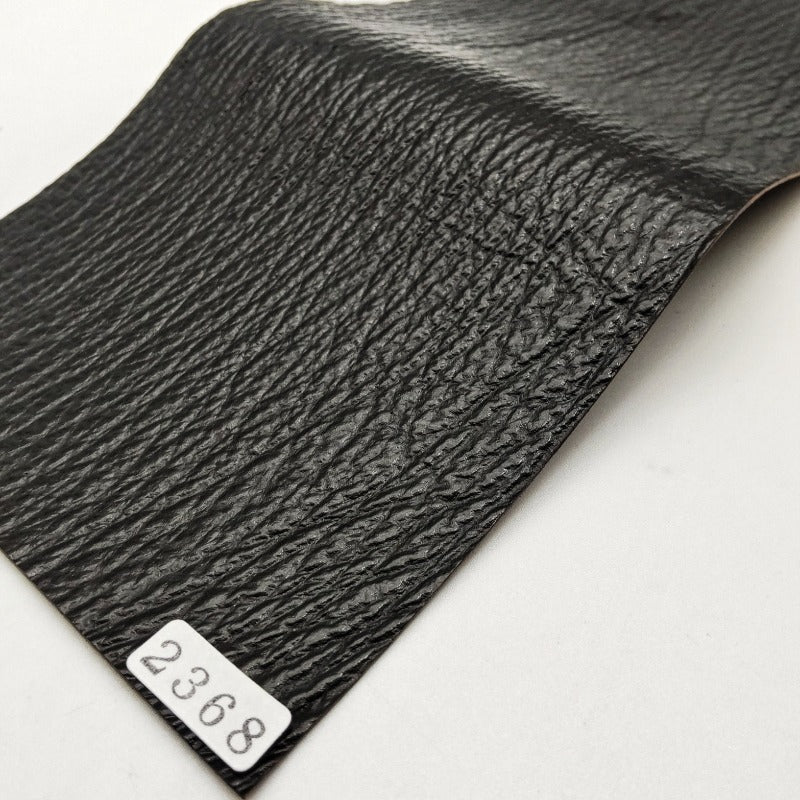 サメ革【33×11cm/0.8mm】ブラック/ツヤ強/Aランク/s2368