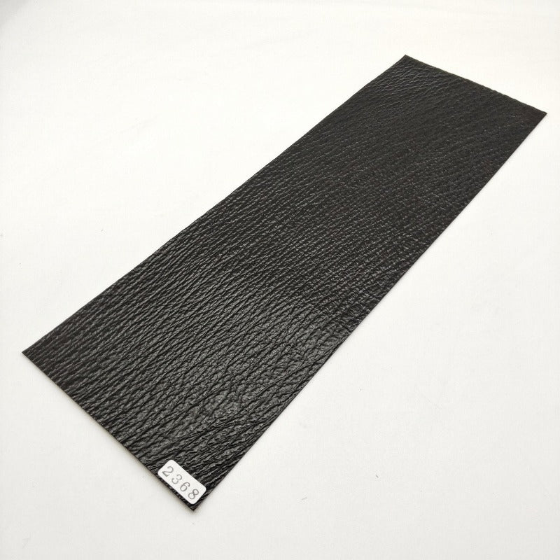 サメ革【33×11cm/0.8mm】ブラック/ツヤ強/Aランク/s2368