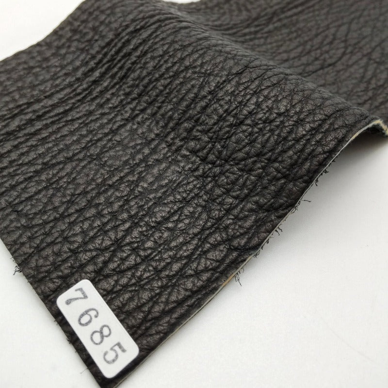 サメ革【11×21cm/1.5mm】ブラック/マット/Sランク/s7685