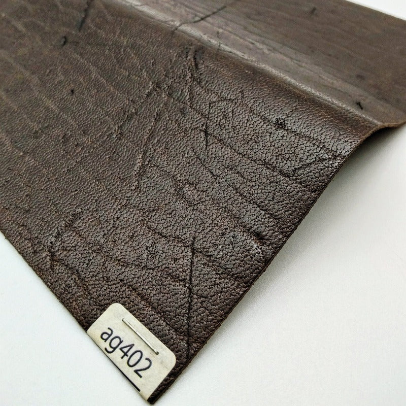 アザラシ革【21×21cm/1.0mm】チョコ/ツヤ中/Cランク/ag402