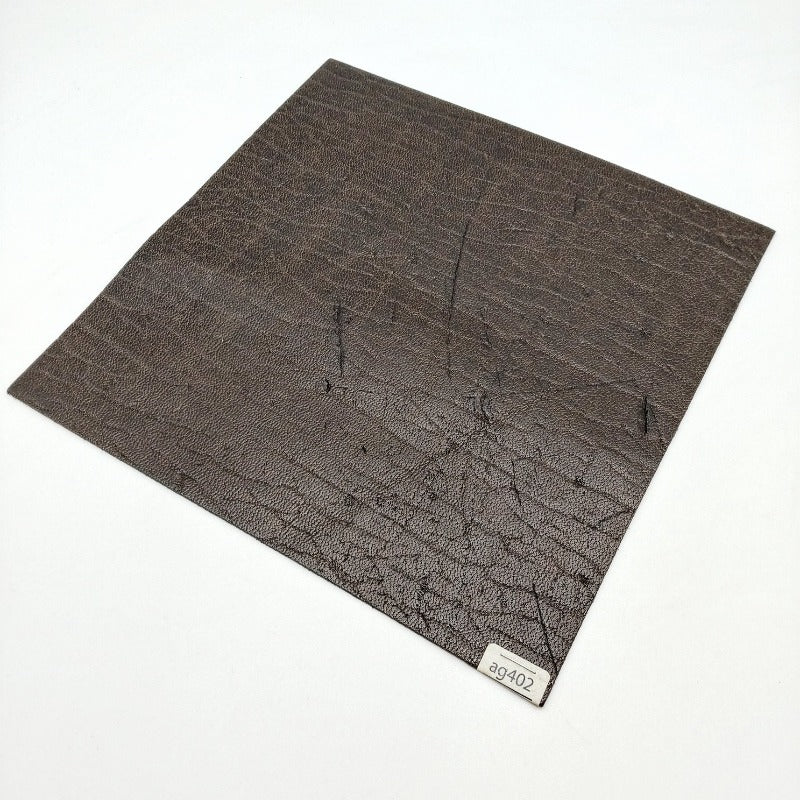 アザラシ革【21×21cm/1.0mm】チョコ/ツヤ中/Cランク/ag402