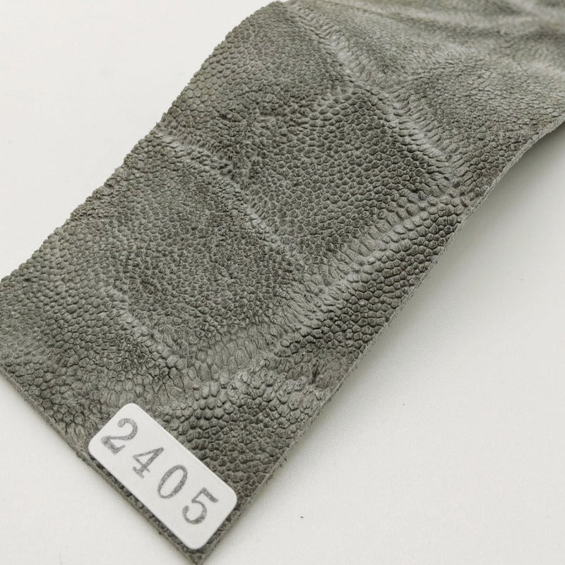 ゾウ革【5×21cm/2.0mm】グレー/マット/Sランク/z2405