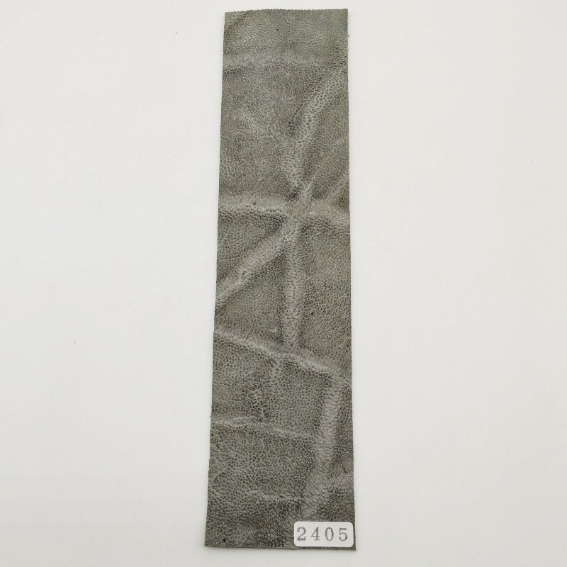 ゾウ革【5×21cm/2.0mm】グレー/マット/Sランク/z2405
