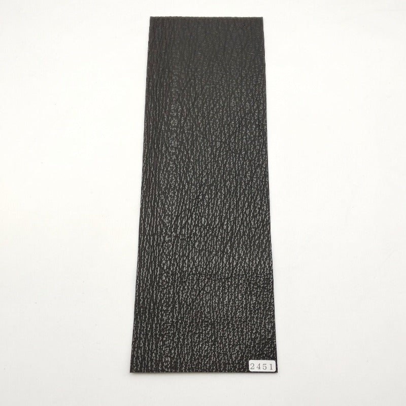 サメ革【33×11cm/0.8mm】ブラック/ツヤ中/Sランク/s2451