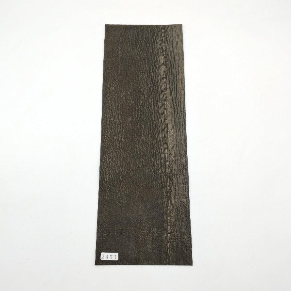 サメ革【33×11cm/0.8mm】ブラック/ツヤ中/Sランク/s2451