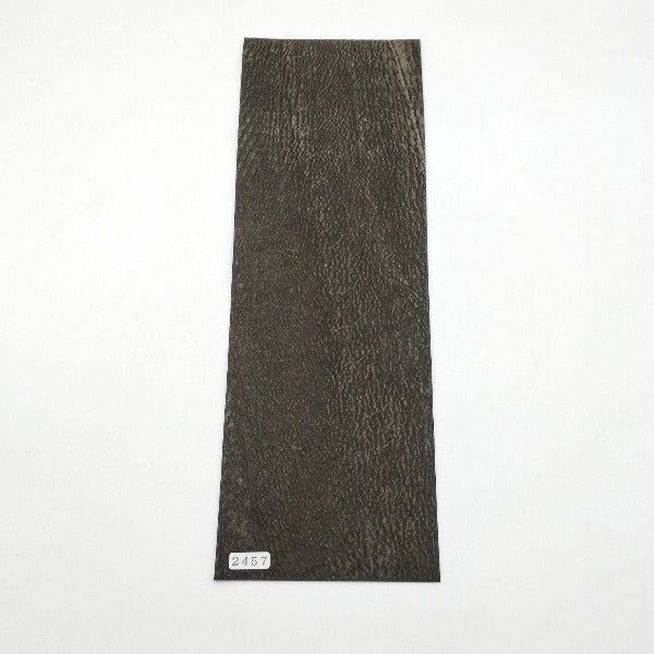 サメ革【33×11cm/0.9mm】ブラック/ツヤ中/Sランク/s2457