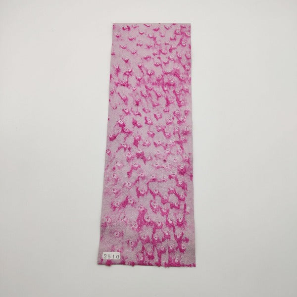 オーストリッチ革【33×11cm/0.7mm】ピンク/特Sランク/d2510