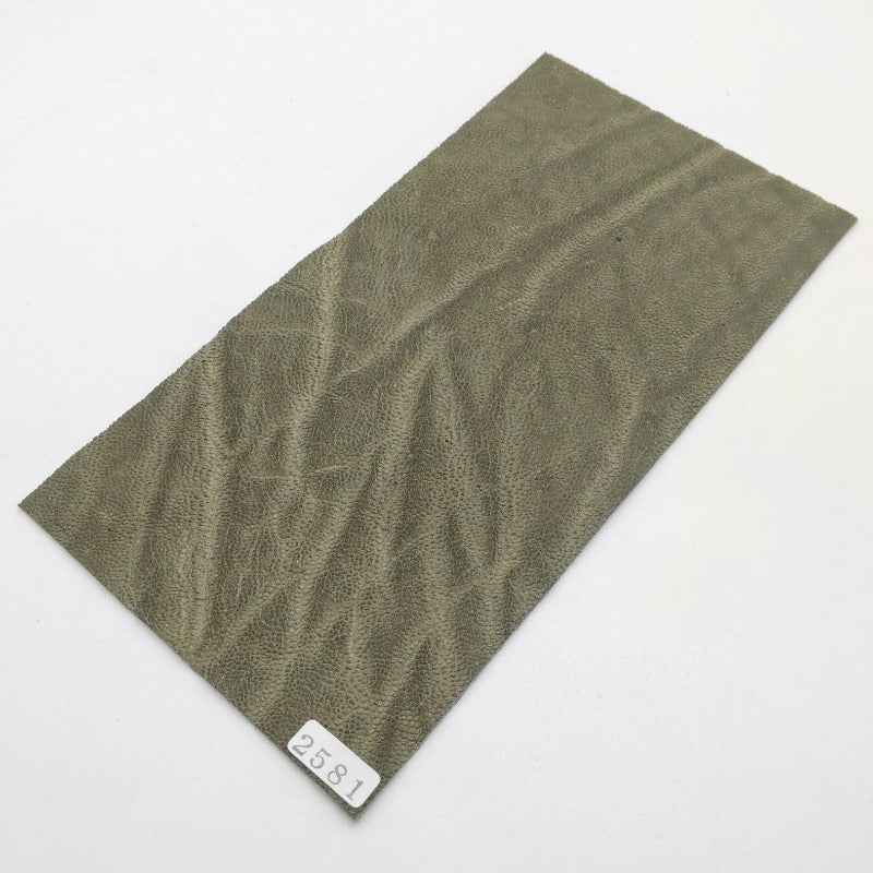 ゾウ革【11×21cm/1.5mm】モスグレー/マット/Aランク/z2581