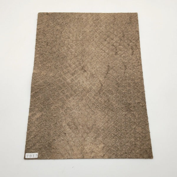 ヘビ革/アナコンダ【A4/1.5mm】デニム調ライトブラウン/Bランク/h7913