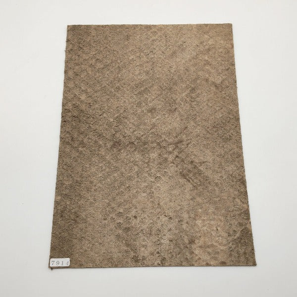 ヘビ革/アナコンダ【A4/1.5mm】デニム調ライトブラウン/Bランク/h7914