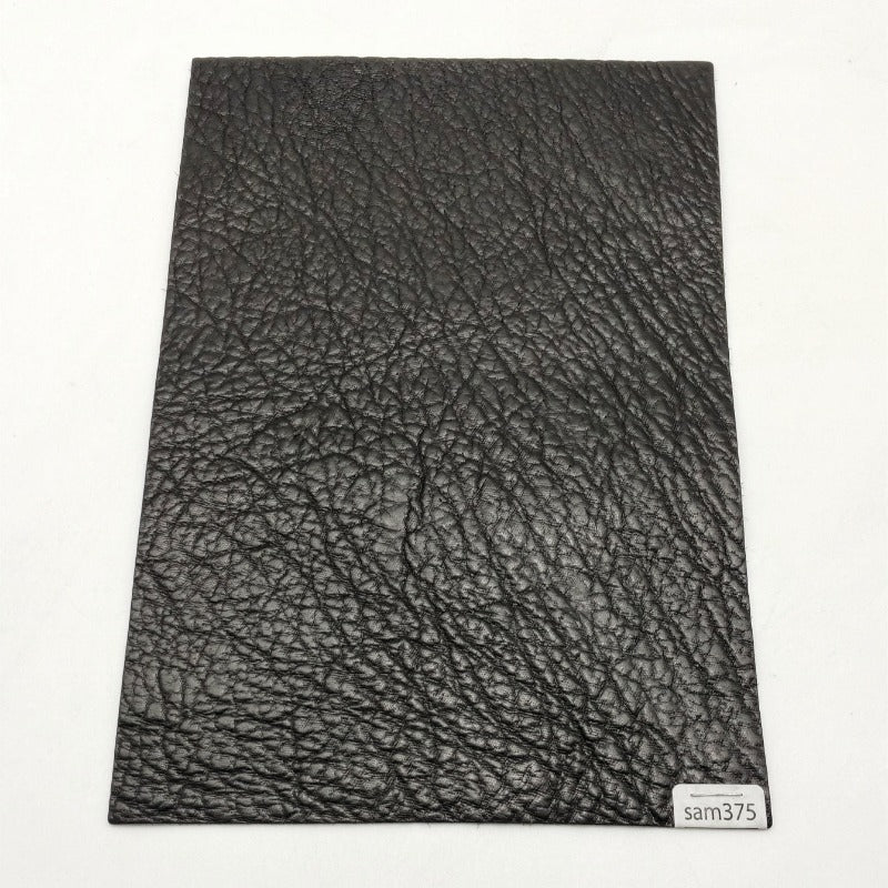 サメ革【A5/1.2mm】ブラック/ツヤ有/Aランク/sam375