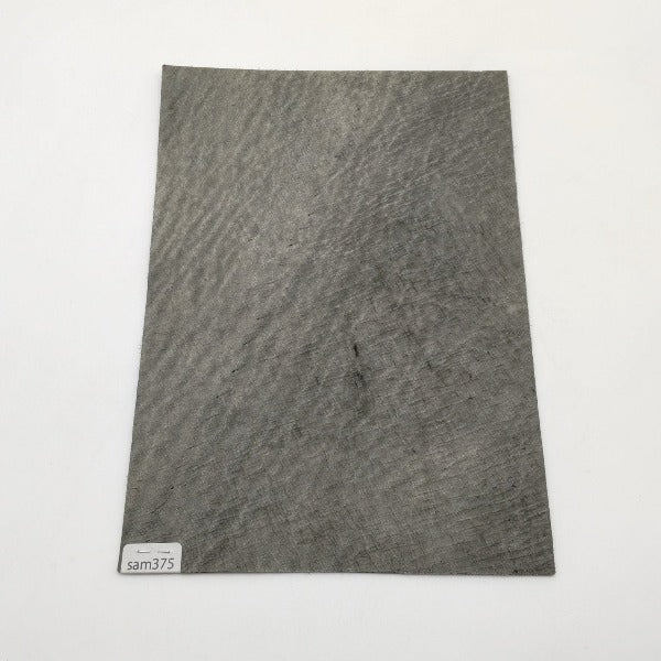 サメ革【A5/1.2mm】ブラック/ツヤ有/Aランク/sam375