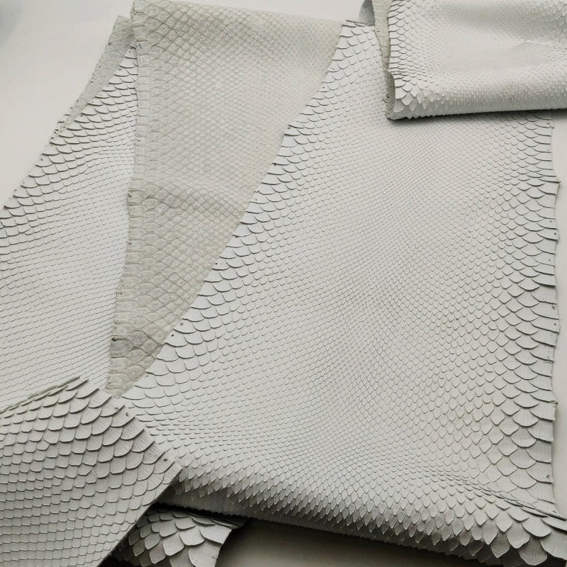 ヘビ丸革/Dパイソン腹割【一匹】ホワイト/ツヤ弱/hp03