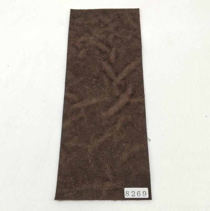 ゾウ革【8×21cm/1.4mm】ダークブラウン/ツヤ弱/Aランク/z8269