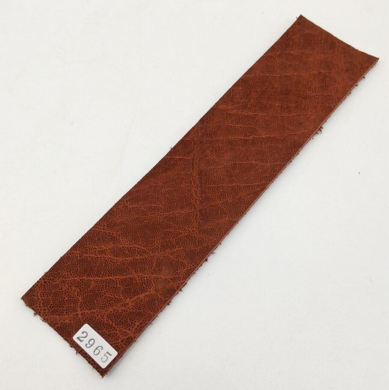 ゾウ革【5×21cm/1.6mm】煉瓦色/ツヤ弱/Sランク/z2965