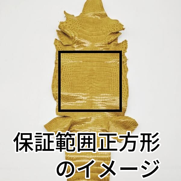 ワニ丸革/クロコダイル【一匹】墨色/デニム調加工/w42