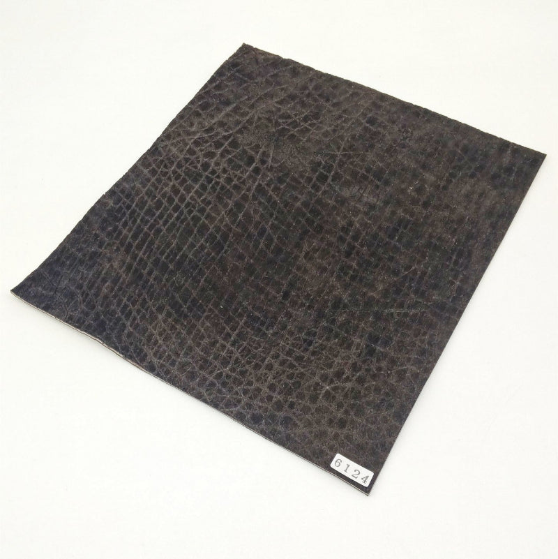 カバ革【24×22cm/2.1mm】ダークブラウン/マット/Sランク/k6124