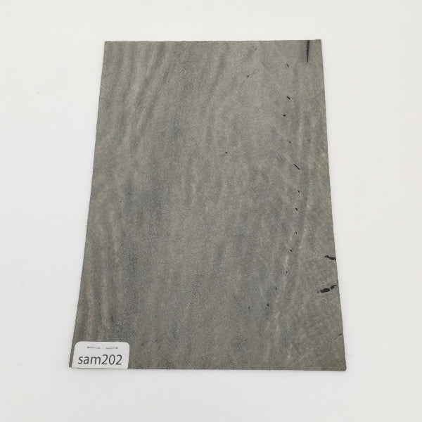 サメ革【ハガキ/1.2mm】ブラック/マット/Sランク/sam202