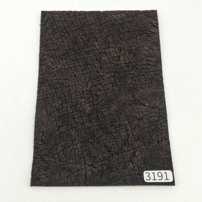 カバ革【ハガキ/2.7mm】濃茶/マット/Sランク/k3191