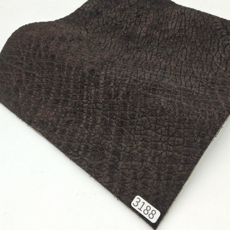 カバ革【21×21cm/3.1mm】濃茶/マット/Sランク/k3188