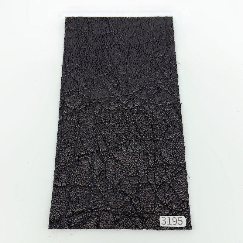 ゾウ革【11×21cm/2.3mm】ブラック/ツヤ弱/Sランク/z3195