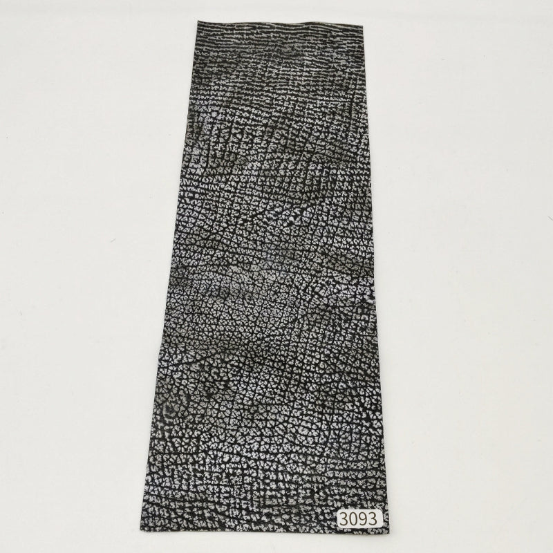 サメ革【33×11cm/0.7mm】白×黒グラデーション/Sランク/s3093