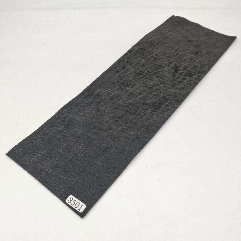 カバ革【33×11cm/1.4mm】ブラック/マット/Bランク/k8501