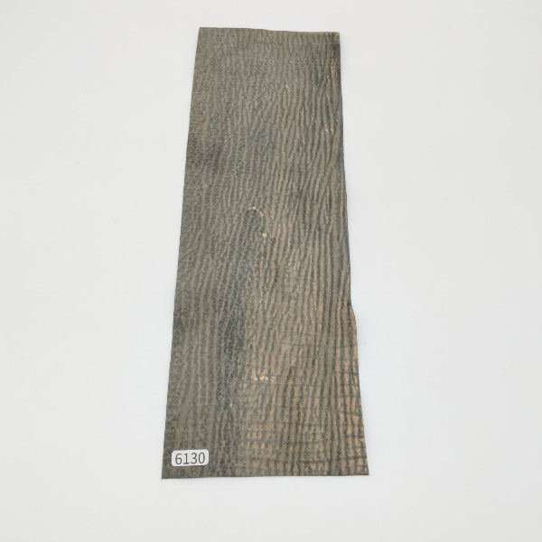 サメ革【33×11cm/0.6~0.7mm】白×黒グラデーション/Sランク/s6130