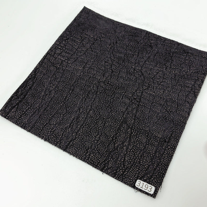 ゾウ革【21×21cm/2.3mm】ブラック/ツヤ弱/Sランク/z3193