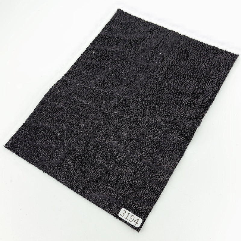 ゾウ革【A5/2.3mm】ブラック/ツヤ弱/Sランク/z3194