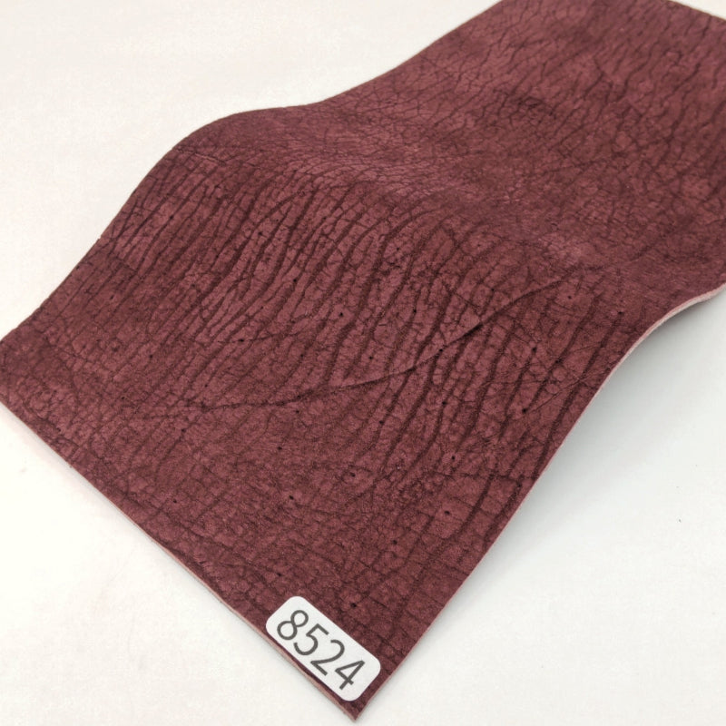 カバ革【11×21cm/1.6mm】ワイン/マット/Aランク/k8524
