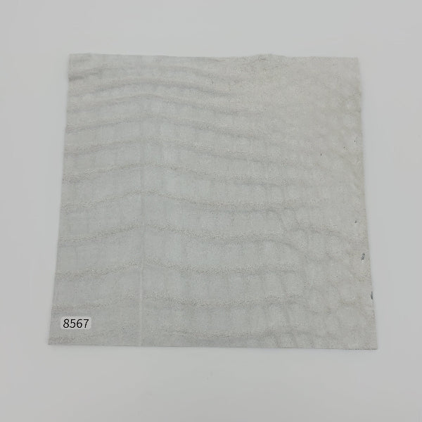 ワニ革/ナイルクロコ【21×21cm/1.5mm】染色用下地革/ハギレ付/Sランク/w8567