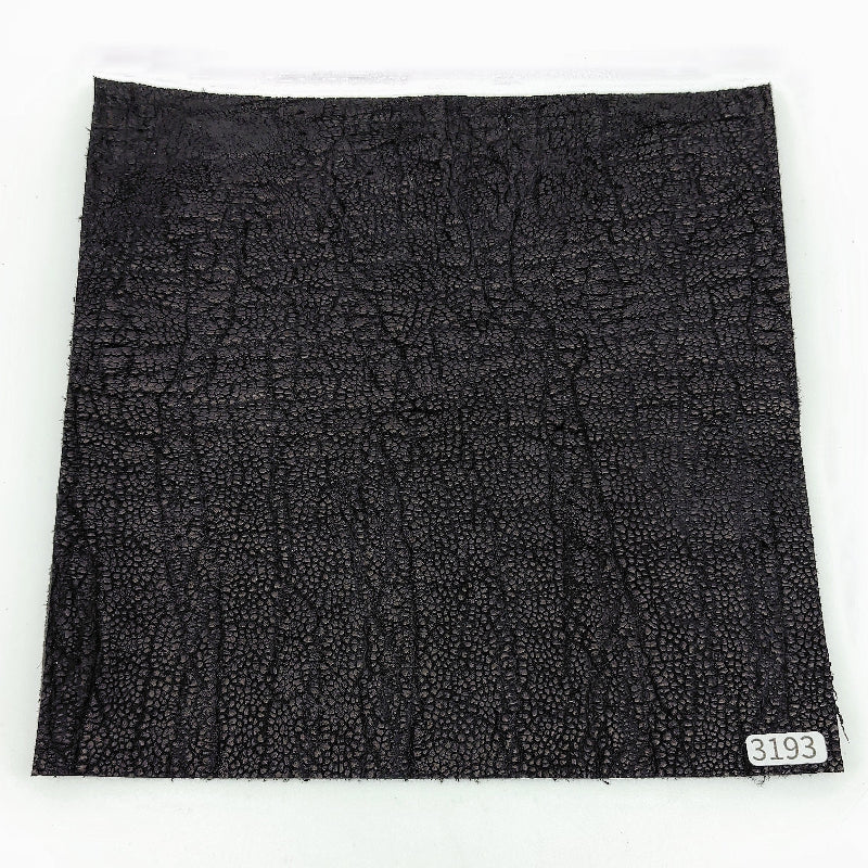 ゾウ革【21×21cm/2.3mm】ブラック/ツヤ弱/Sランク/z3193