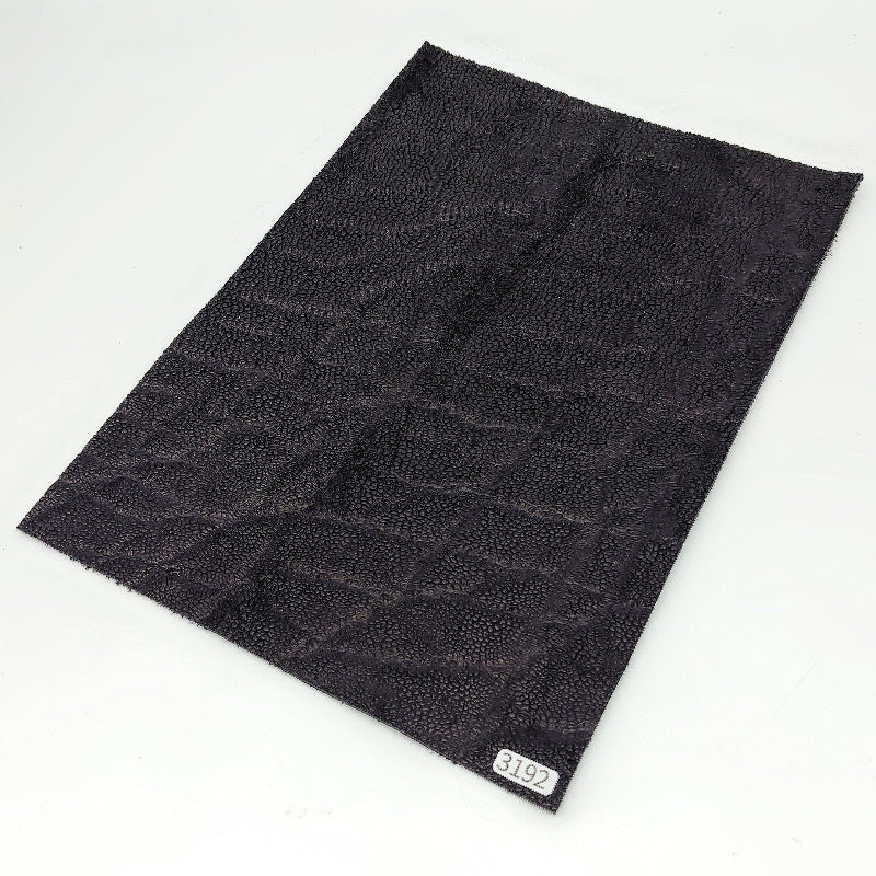 ゾウ革【A4/2.3mm】ブラック/ツヤ弱/Aランク/z3192