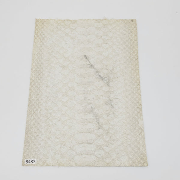 ヘビ革/Dパイソン【A4/1.4mm】ハーフブリーチ/背割/Sランク/h8482