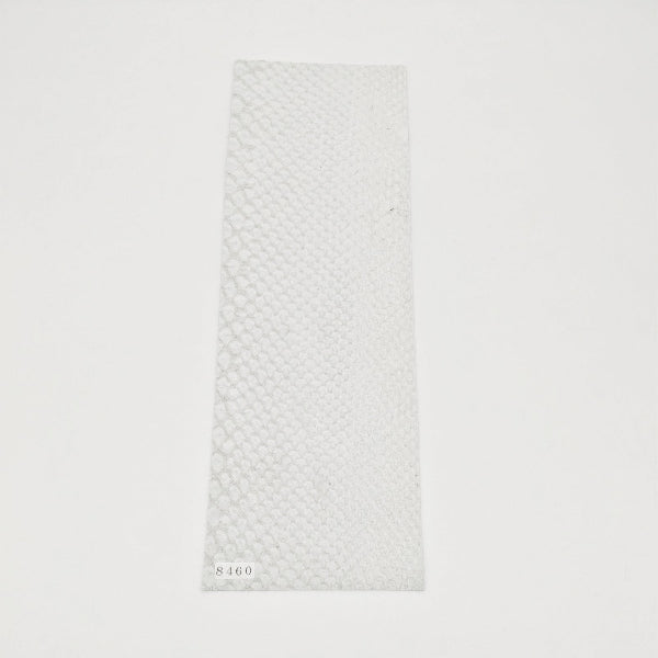 ヘビ革/Dパイソン【33×11cm/0.6~0.7mm】ホワイト/ツヤ弱/Sランク/h8460