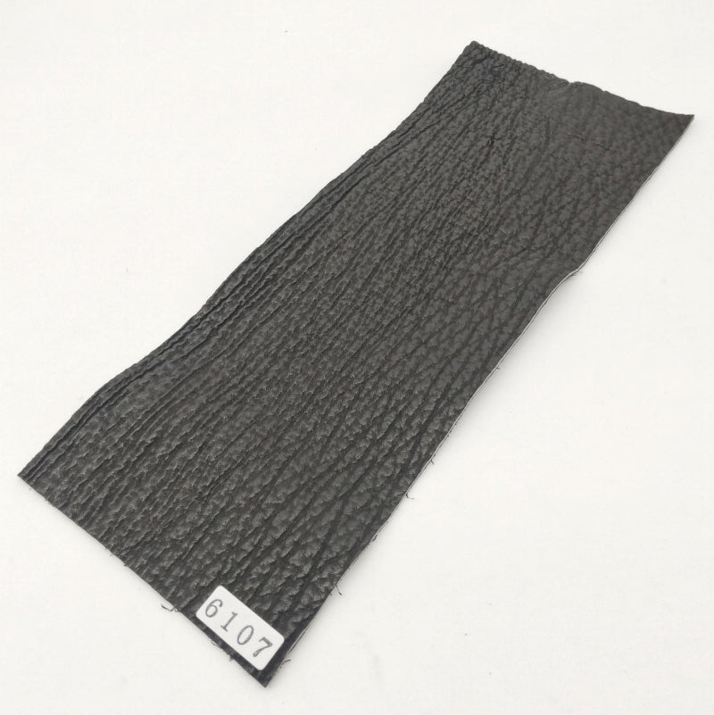 サメ革【8×21cm/1.5mm】ブラック/マット/Aランク/s6107