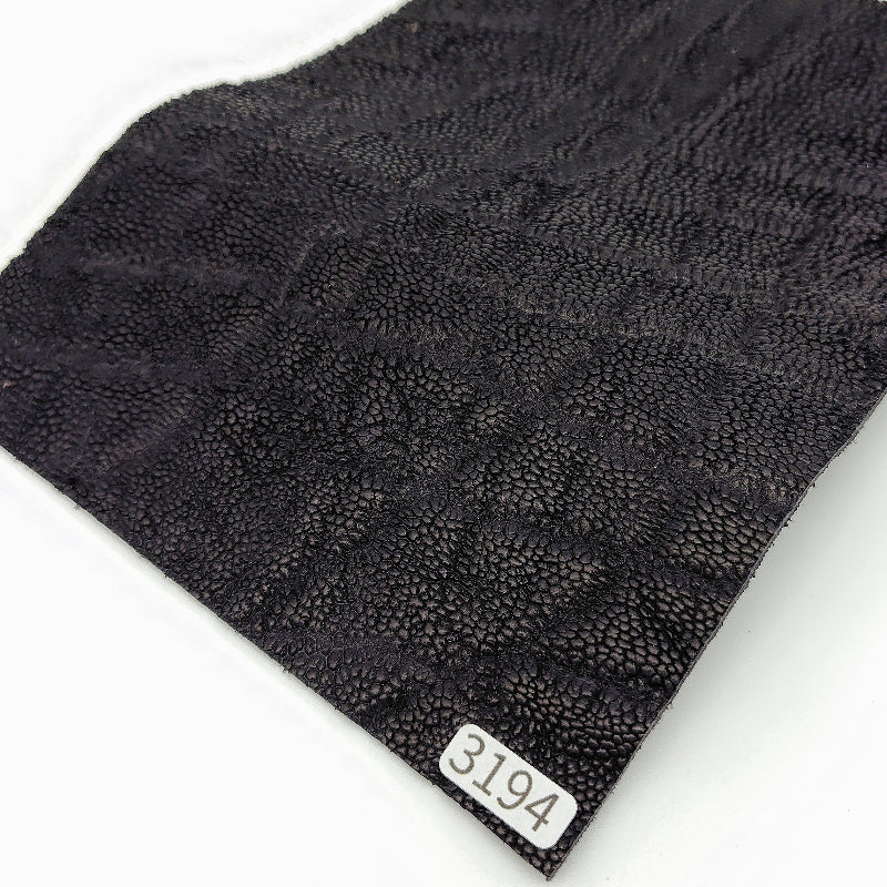 ゾウ革【A5/2.3mm】ブラック/ツヤ弱/Sランク/z3194
