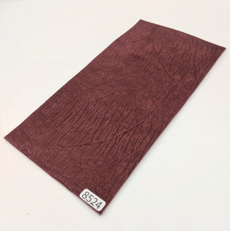カバ革【11×21cm/1.6mm】ワイン/マット/Aランク/k8524