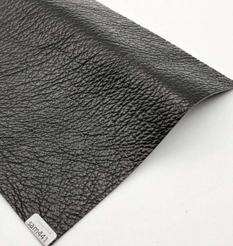 サメ革【21×21cm/1.4mm】ブラック/ツヤあり/Sランク/sam441