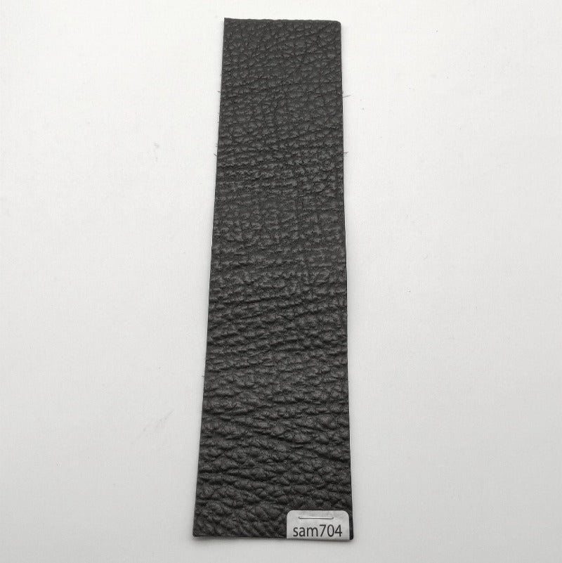 サメ革【5×21cm/1.5mm】ブラック/マット/Sランク/sam704